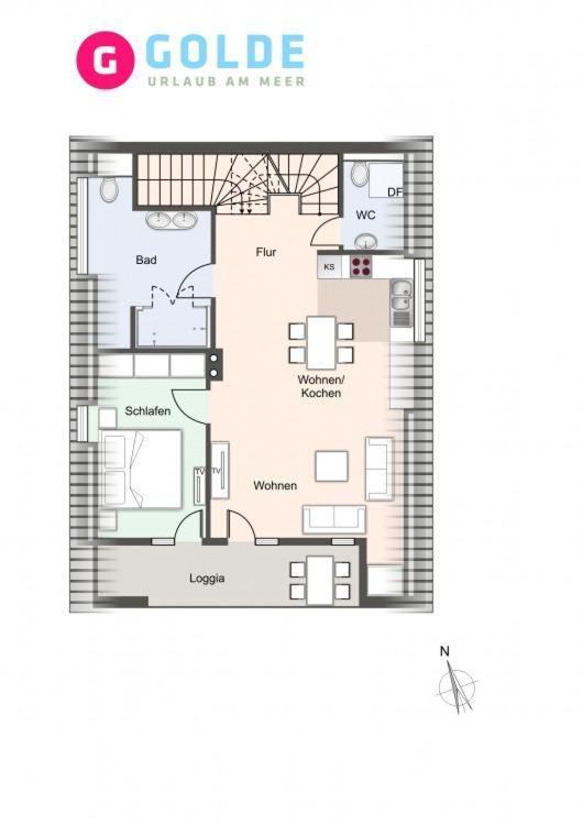 Appartementhaus Olsdorfer Straße Appartement Glücksmomente oben Sankt Peter-Ording Exterior foto